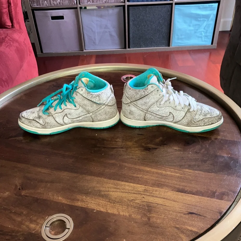 Nike Dunk Premium SB High Flamingo 313171-117 Men’s Size 8.5 Women’s 10 - Picture 3 of 11